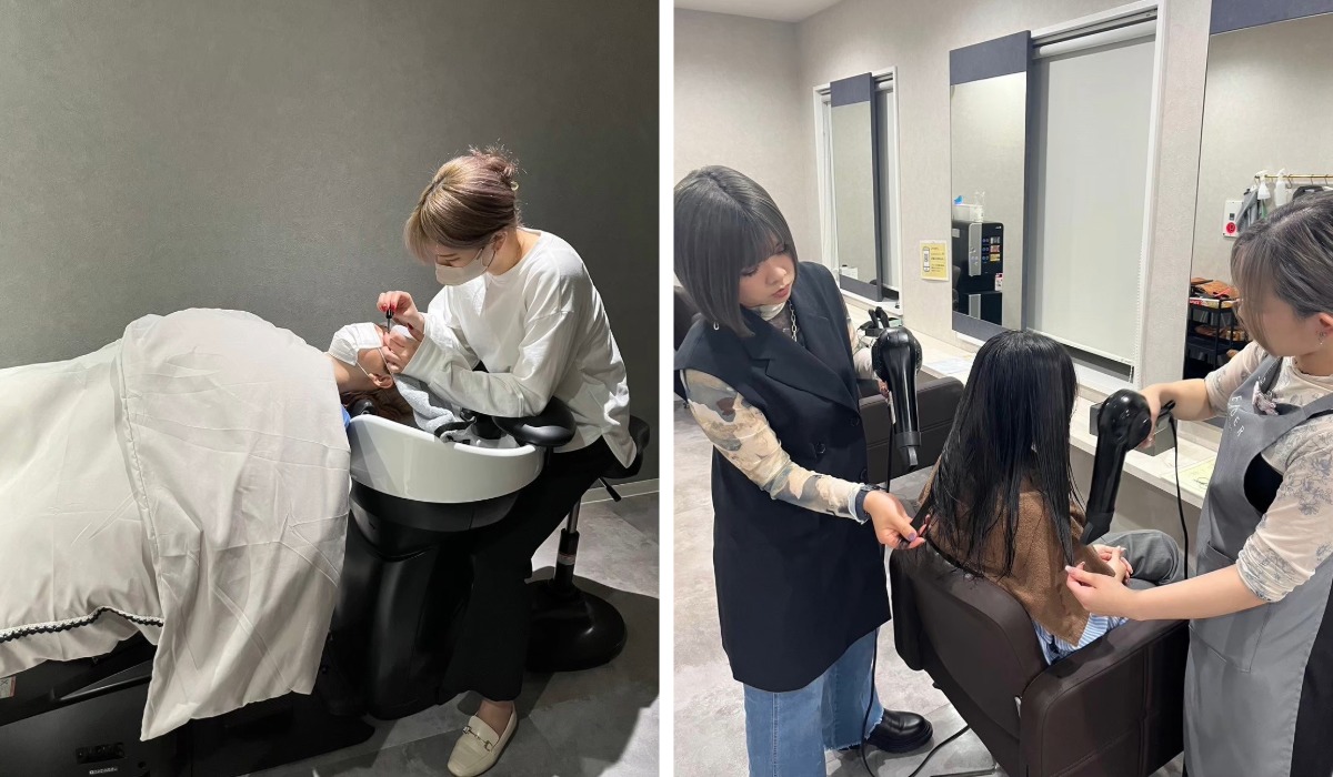 LI'L FAIRY スタイリスト施術風景